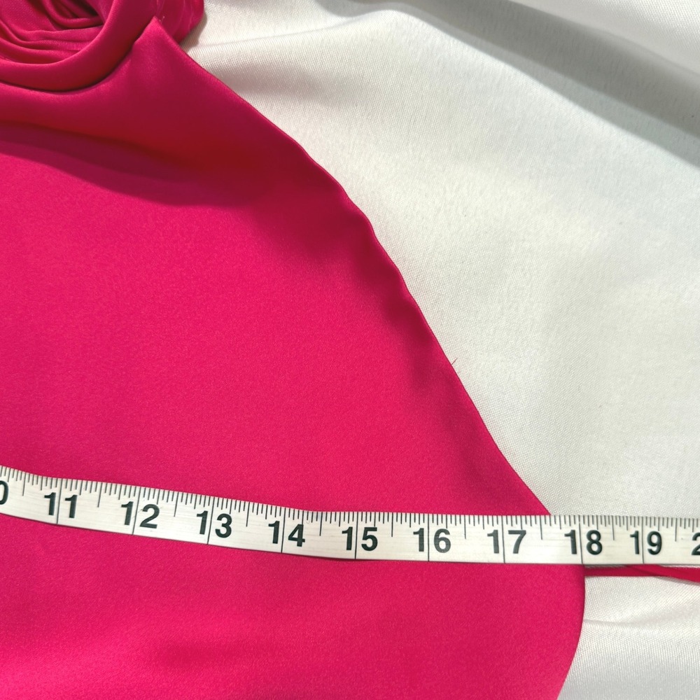 Ramy Brook Dress Maxi Tatiana Gown Hot Pink Halter Formal Size 8 MSRP $645 - Picture 5 of 15